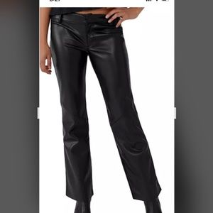 NWT Free People Live Language Low rise faux leather pants
